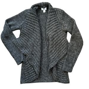 LOFT Wool Blend Sweater Cardigan, Medium, Slight Sparkle